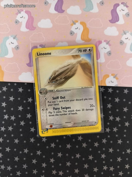 Vintage Uncommon - Linoone EX Sandstorm Non-Holo Pokemon Card 44/100 - VG