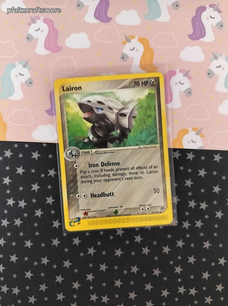Vintage Uncommon - Lairon EX Sandstorm Non-Holo Pokemon Card 41/100 - LP