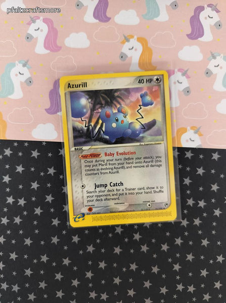 Vintage Uncommon - Azurill EX Sandstorm Non-Holo Pokemon Card 31/100 - VG