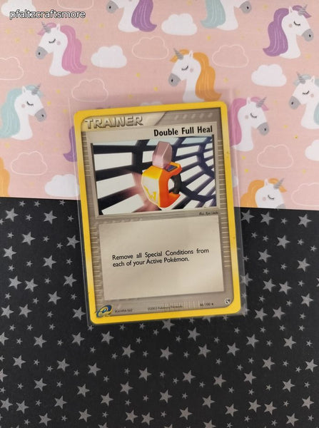 Vintage Uncommon - Double Full Heal EX Sandstorm Non-Holo Pokemon Card 86/100 - VG