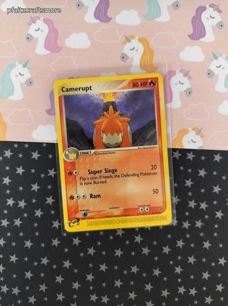 Vintage Uncommon - Camerupt ex Dragon Non-Holo Pokemon Card 24/97 - VG
