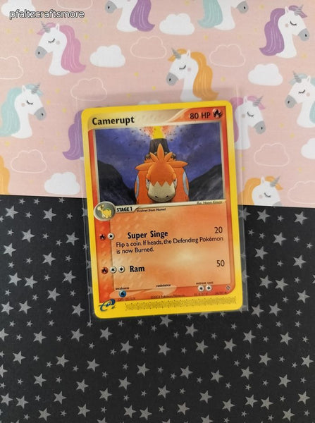 Vintage Uncommon - Camerupt ex Dragon Non-Holo Pokemon Card 24/97 - VG (C)