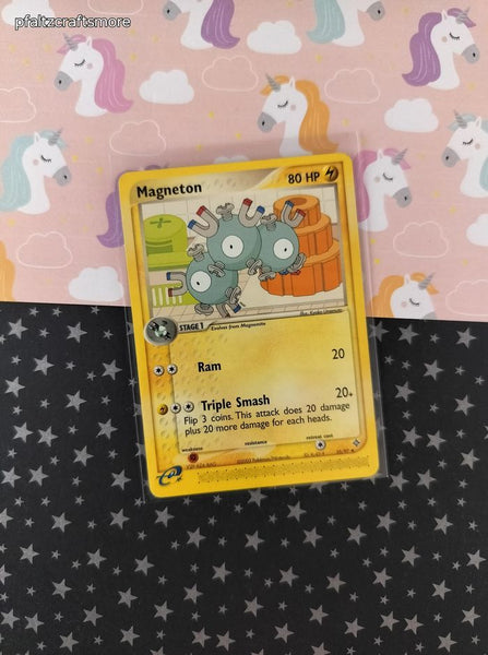 Vintage Uncommon - Magneton ex Dragon Non-Holo Pokemon Card 35/97 - VG