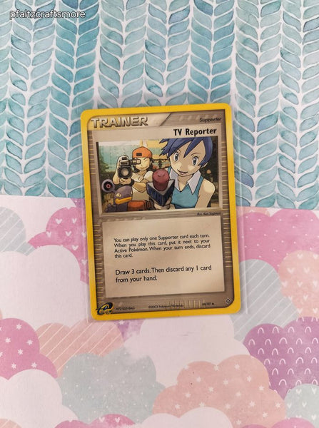Vintage Uncommon - TV Reporter ex Dragon Non-Holo Pokemon Card 88/97 - VG