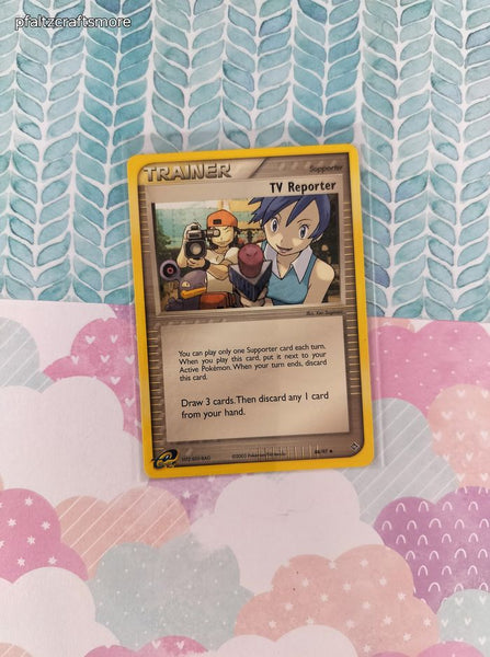 Vintage Uncommon - TV Reporter ex Dragon Non-Holo Pokemon Card 88/97 - VG (B)