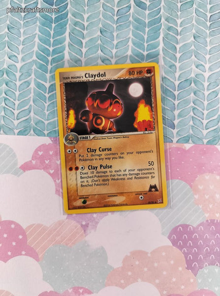 Vintage Uncommon - Team Magma's Claydol ex Magma vs Aqua Non-Holo Pokemon Card 33/95 - LP