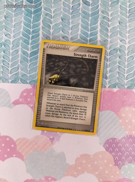 Vintage Uncommon - Strength Charm ex Magma vs Aqua Non-Holo Pokemon Card 74/95 - VG