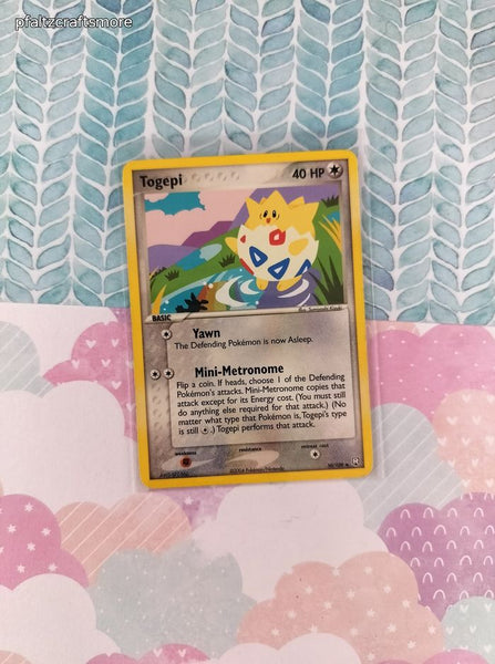 Vintage Uncommon - Togepi ex Team Rocket Returns Non-Holo Pokemon Card 50/109 - VG