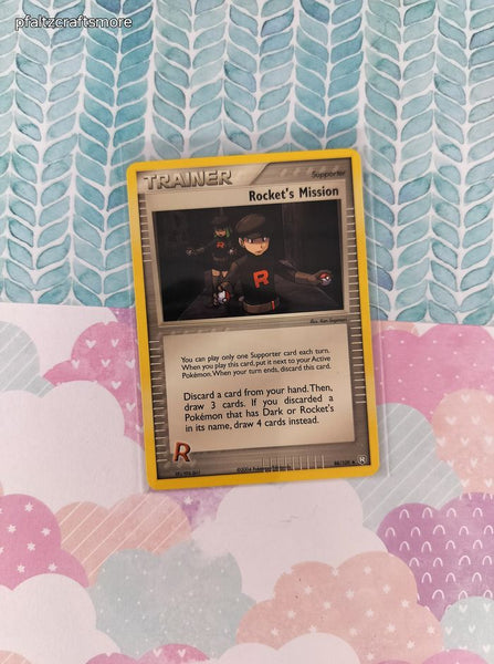 Vintage Uncommon - Rocket's Mission ex Team Rocket Returns Non-Holo Pokemon Card 88/109 - VG