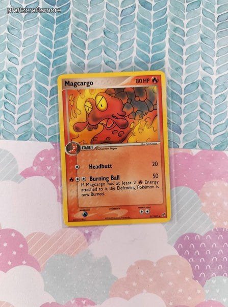 Vintage Uncommon - Magcargo ex Deoxys Non-Holo Pokemon Card 37/107 - VG