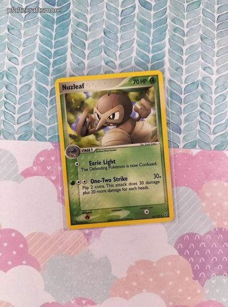 Vintage Uncommon - Nuzleaf ex Deoxys Non-Holo Pokemon Card 43/107 - VG (B)