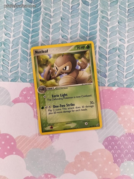 Vintage Uncommon - Nuzleaf ex Deoxys Non-Holo Pokemon Card 43/107 - LP