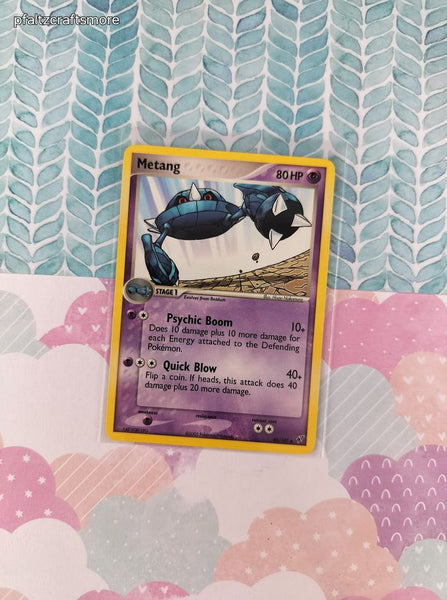 Vintage Uncommon - Metang ex Deoxys Non-Holo Pokemon Card 40/107 - VG