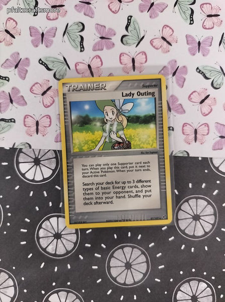 Vintage Uncommon - Lady Outing ex Deoxys Non-Holo Pokemon Card 87/107 - NM