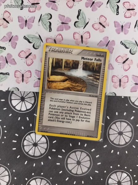 Vintage Uncommon - Meteor Falls ex Deoxys Non-Holo Pokemon Card 89/107 - NM