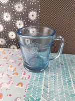 Vintage Fire King Sapphire Blue Philbe D Handle Mug, Nice & Clean