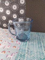 Vintage Fire King Sapphire Blue Philbe D Handle Mug, Nice & Clean