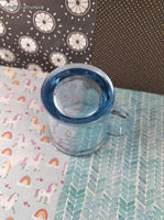 Vintage Fire King Sapphire Blue Philbe D Handle Mug, Nice & Clean