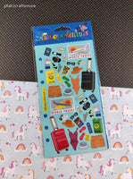 Vintage Stickopotamus Stickers, "World Travel", 1 Sheet New & Sealed