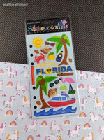 Vintage Stickopotamus Stickers, "Florida Sunshine", 1 Sheet New & Sealed