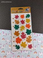 Vintage Stickopotamus Stickers, Autumn Fall Leaves, 1 Sheet New & Sealed