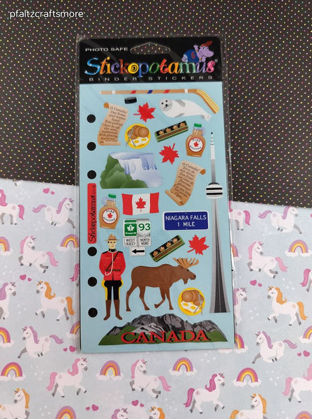 Vintage Stickopotamus Stickers, "Canada Niagara Falls", 1 Sheet New & Sealed