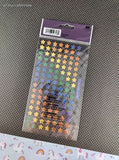 Vintage Sticko "Jelly Stars" SHINY Shimmer Binder Sticker Sheet, New & Sealed
