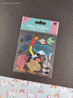 Jolee's Boutique Summer Snorkeling 3-Dimensional Sticker Pack, New/Sealed