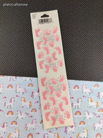 Vintage Frances Meyer Baby Girl Stickers, 2 Sheets New & Sealed