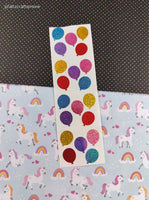 2009  Mrs. Grossman's SHINY Sparkle Balloons Colorful Full Sticker Sheet, Unused