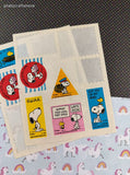 Vintage 1990's Hallmark Peanuts Snoopy Post Office Themed Partial Sticker Sheets Set/4