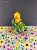 Vintage 1983 Playskool Muppets Big Bird Toy Car Figure Miniature Toy
