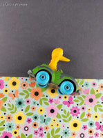 Vintage 1983 Playskool Muppets Big Bird Toy Car Figure Miniature Toy