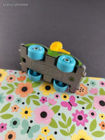 Vintage 1983 Playskool Muppets Big Bird Toy Car Figure Miniature Toy