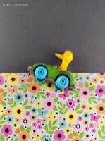 Vintage 1983 Playskool Muppets Big Bird Toy Car Figure Miniature Toy