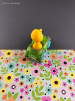 Vintage 1983 Playskool Muppets Big Bird Toy Car Figure Miniature Toy