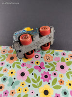 Vintage 1982 Hasbro Muppets Big Bird Toy Mail Truck Figure Miniature Toy