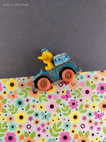 Vintage 1982 Hasbro Muppets Big Bird Toy Mail Truck Figure Miniature Toy