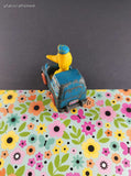 Vintage 1982 Hasbro Muppets Big Bird Toy Mail Truck Figure Miniature Toy