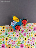 Vintage 1982 Hasbro Muppets Big Bird Toy Mail Truck Figure Miniature Toy