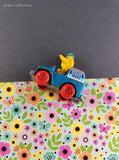 Vintage 1982 Hasbro Muppets Big Bird Toy Mail Truck Figure Miniature Toy