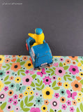 Vintage 1982 Hasbro Muppets Big Bird Toy Mail Truck Figure Miniature Toy