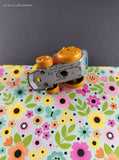 Vintage 1981 Hasbro Muppets Cookie Monster Toy Train Figure Miniature Toy