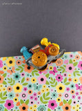 Vintage 1981 Hasbro Muppets Cookie Monster Toy Train Figure Miniature Toy