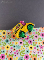 Vintage 1993 Lyons Group Barney the Dinosaur Toy School Bus Figure Miniature Toy
