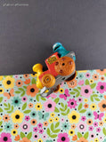 Vintage 1981 Hasbro Muppets Cookie Monster Toy Train Figure Miniature Toy