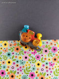 Vintage 1981 Hasbro Muppets Cookie Monster Toy Train Figure Miniature Toy