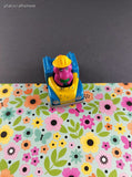 Vintage 1993 Lyons Group Barney the Dinosaur Toy Construction Car Figure Miniature Toy