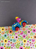 Vintage 1993 Lyons Group Barney the Dinosaur Toy Construction Car Figure Miniature Toy