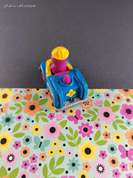 Vintage 1993 Lyons Group Barney the Dinosaur Toy Construction Car Figure Miniature Toy